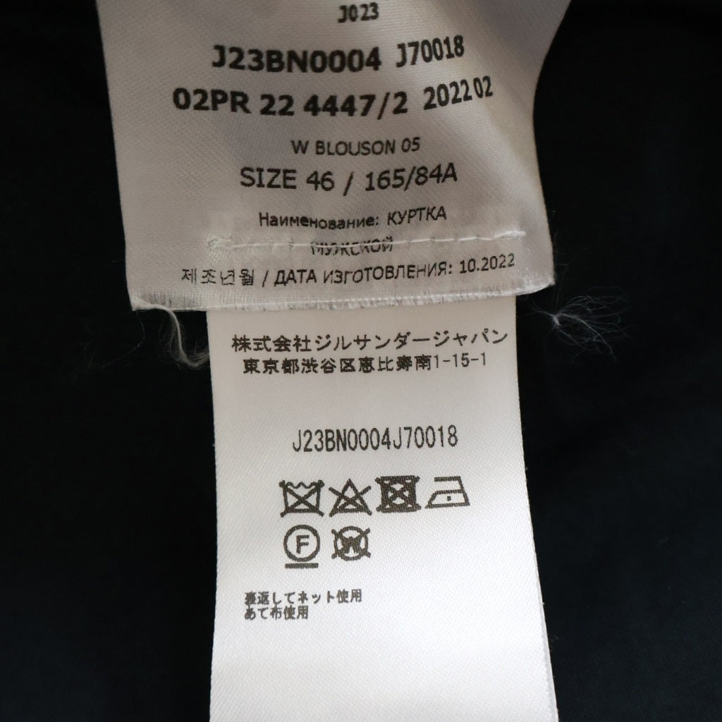 JIL SANDER(ジルサンダー) W BLOUSON 05 ウールギャバジン ワードローブ パファージャケット ブルゾン ブラック J23BN0004