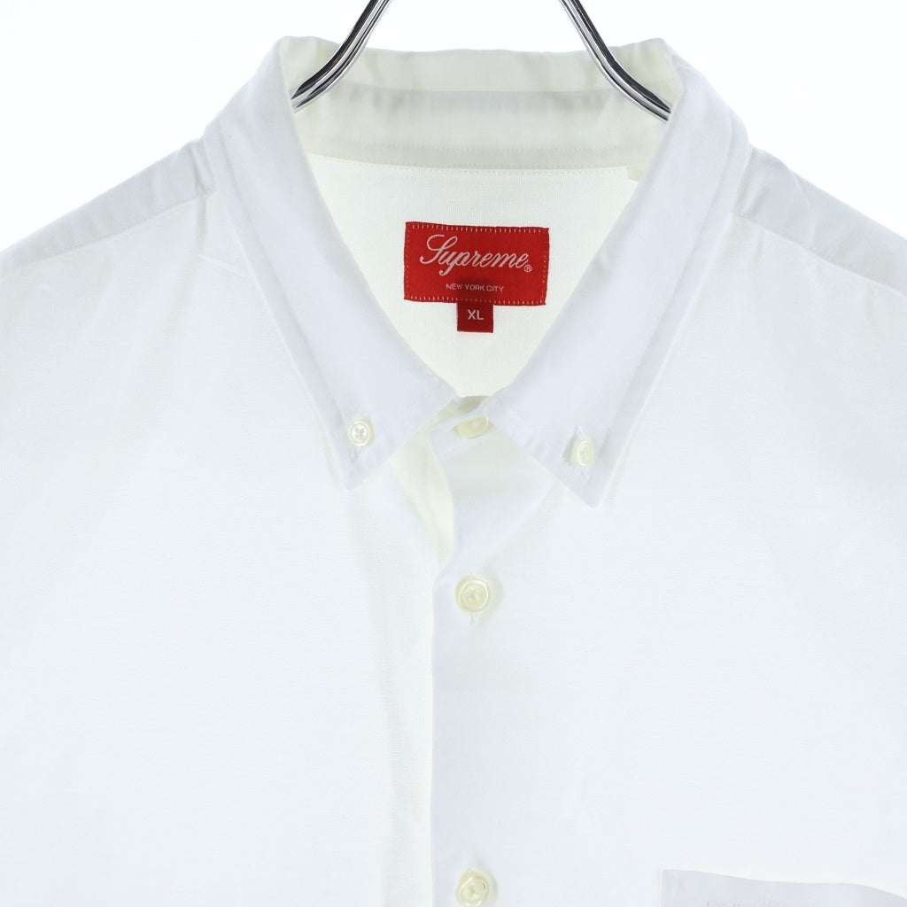 SUPREME(シュプリーム) Loose Fit Oxford S/S Shirt ルーズフィット オックスフォード半袖シャツ ホワイト