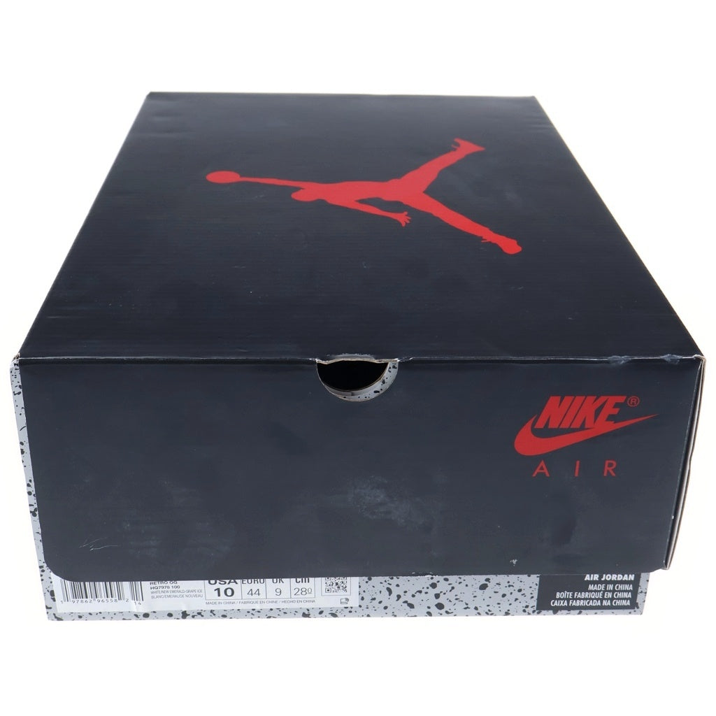 NIKE(ナイキ) AIR JORDAN EMERALD-GRAPE エアジョーダン 5 エメラルドグレープ ハイカットスニーカー ホワイト/パープル US10/28cm HQ7978-100