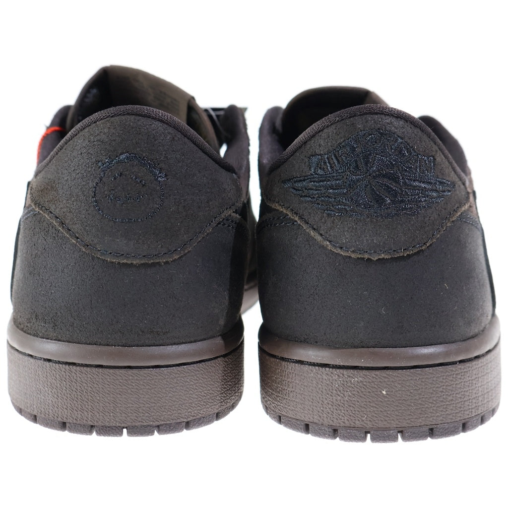 NIKE(ナイキ) ×TRAVIS SCOTT AIR JORDAN LOW OG SP VELVET BROWN トラヴィススコット エアジョーダン1 ベルベット ローカットスニーカー ブラウン US10/28cm DM7866-202