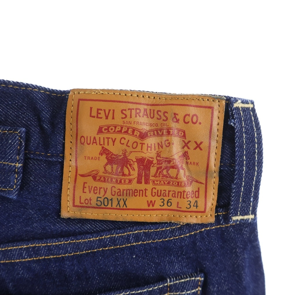 Levi's(リーバイス) 501XX 1937年復刻モデル カイハラ赤耳デニム ボタンフライ リジット セルビッチ ストレートデニムパンツ インディゴ PC9-37501-0018