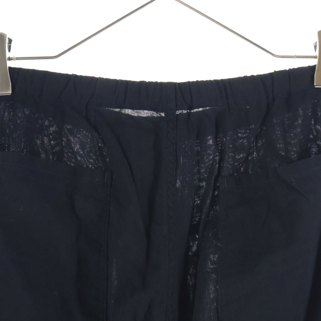 COMOLI(コモリ) 26SS オックス コンパーティブルパンツ ブラック D01-03013