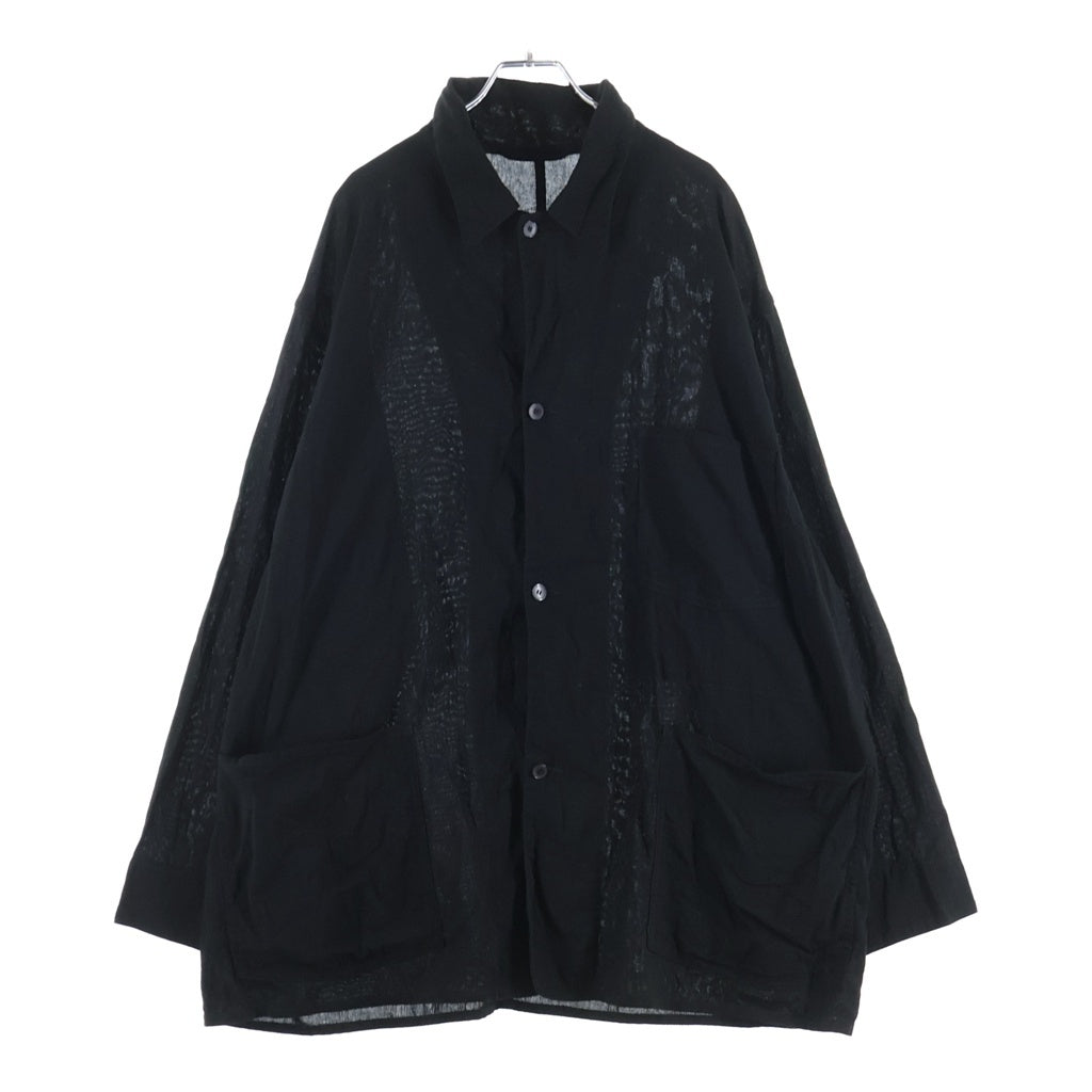 COMOLI(コモリ) 26SS オックス 1938ジャケット コットン ボタンジャケット ブラック D01-01016