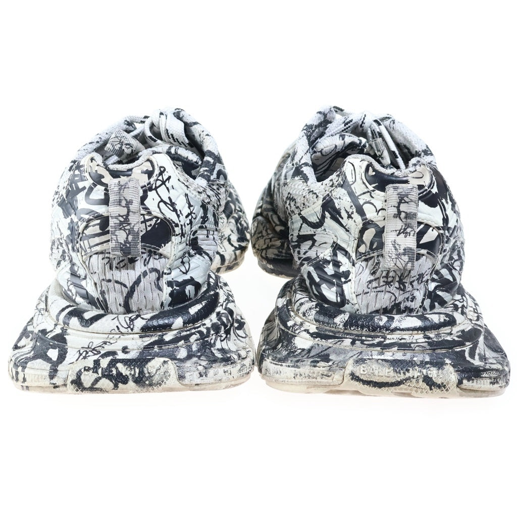 BALENCIAGA(バレンシアガ) 3XL SNEAKERS GRAFFITI グラフィティペイント ローカットスニーカー ホワイト/ブラック 734734