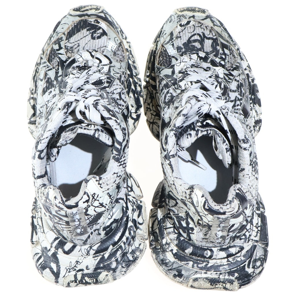 BALENCIAGA(バレンシアガ) 3XL SNEAKERS GRAFFITI グラフィティペイント ローカットスニーカー ホワイト/ブラック 734734