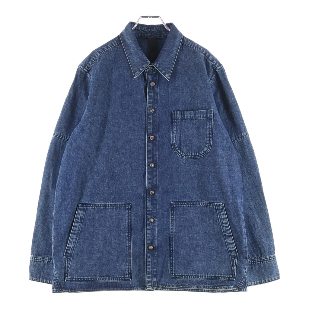 CHROME HEARTS(クロムハーツ) LAST BITE ラストバイト クロスボールボタンカバーオールデニム長袖シャツ インディゴ
