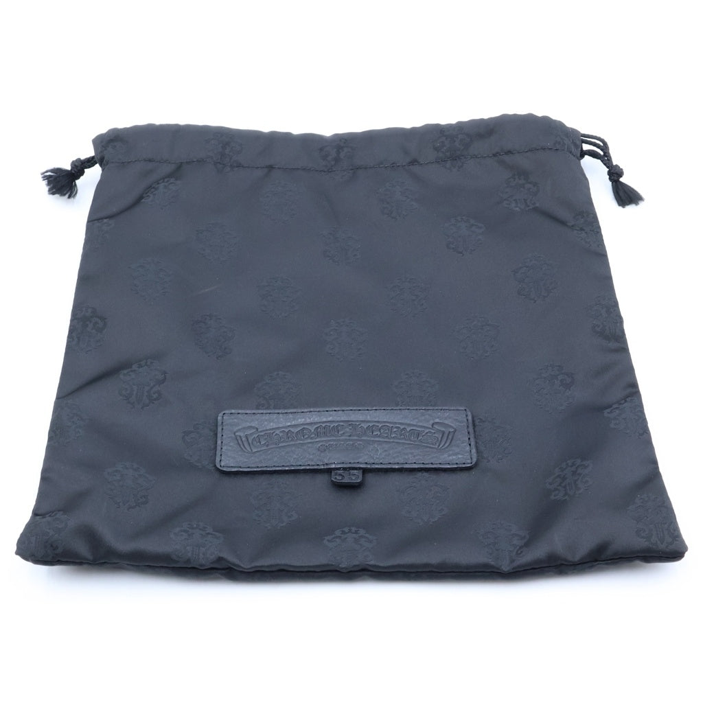 CHROME HEARTS(クロムハーツ) SQ PKT BS FLUER スクエアポケット BSフレアパッチレザーショルダーバッグ ブラック レディース