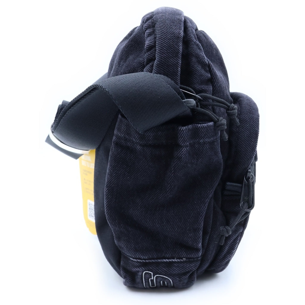SUPREME(シュプリーム) 25AW Denim Shoulder Bag デニム スモールボックスロゴ ショルダーバッグ ブラック