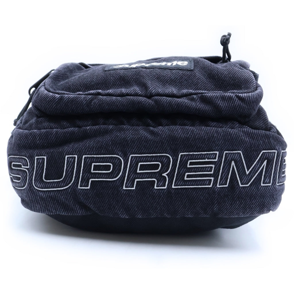 SUPREME(シュプリーム) 25AW Denim Shoulder Bag デニム スモールボックスロゴ ショルダーバッグ ブラック
