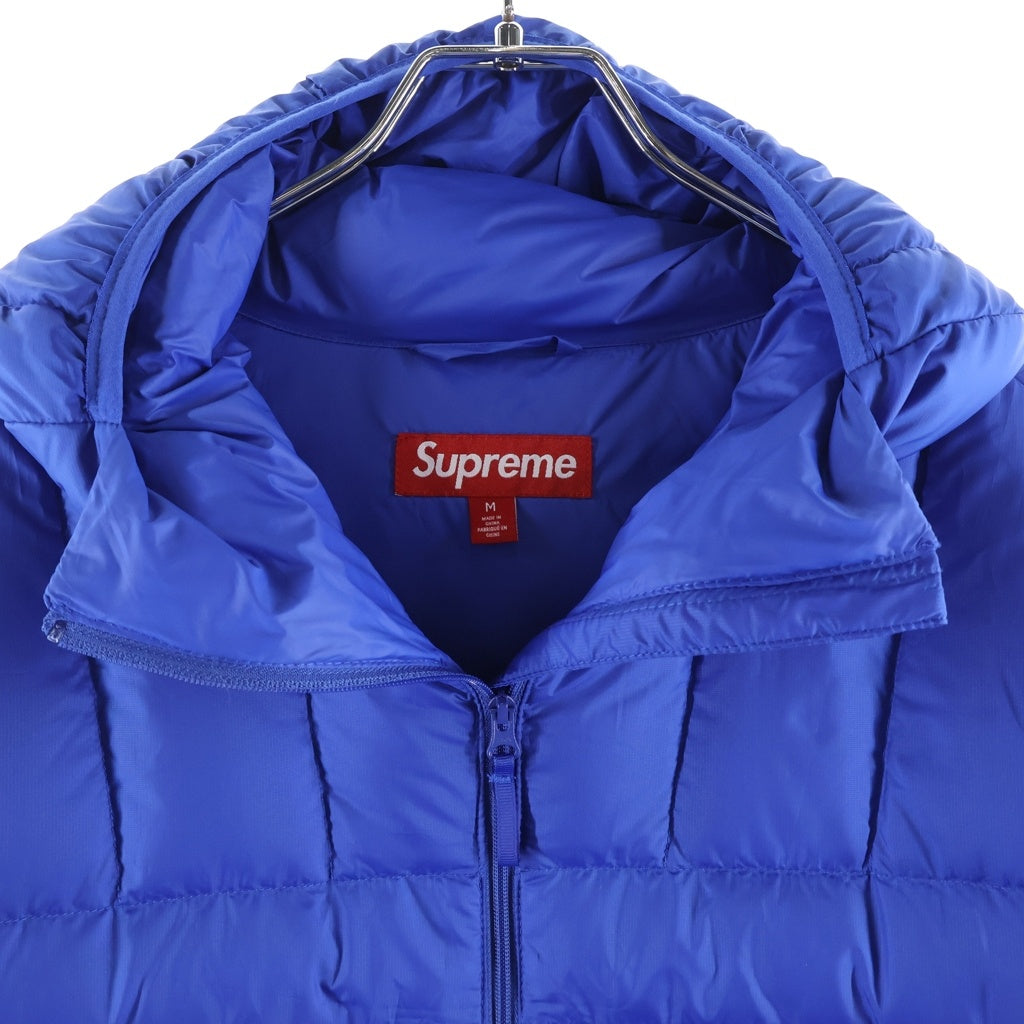 SUPREME(シュプリーム) 23AW Micro Down Half Zip Hooded Pullover マイクロダウン ハーフジップ プルオーバーフーデッドダウンジャケット ブルー