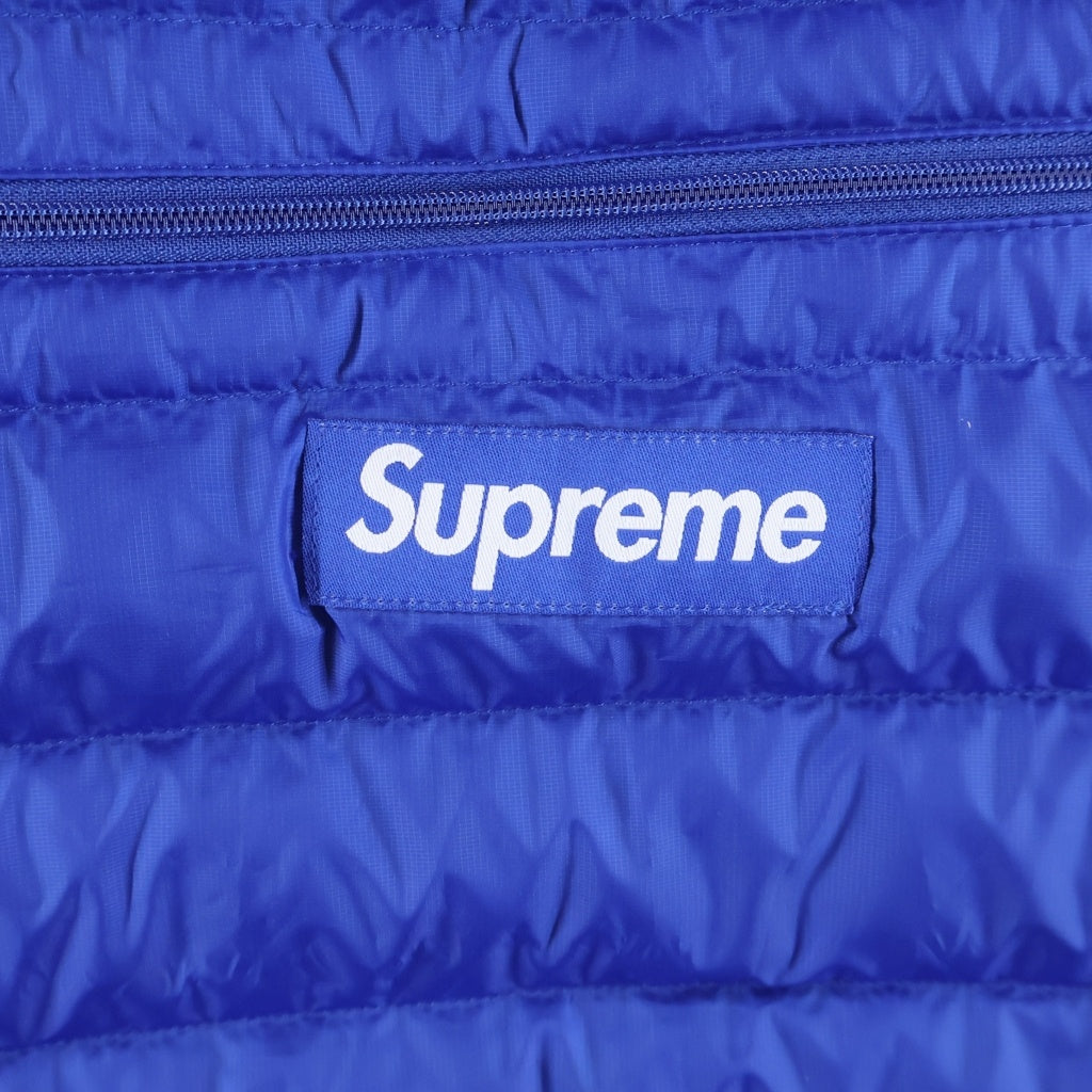SUPREME(シュプリーム) 23AW Micro Down Half Zip Hooded Pullover マイクロダウン ハーフジップ プルオーバーフーデッドダウンジャケット ブルー