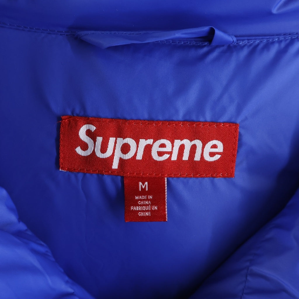 SUPREME(シュプリーム) 23AW Micro Down Half Zip Hooded Pullover マイクロダウン ハーフジップ プルオーバーフーデッドダウンジャケット ブルー
