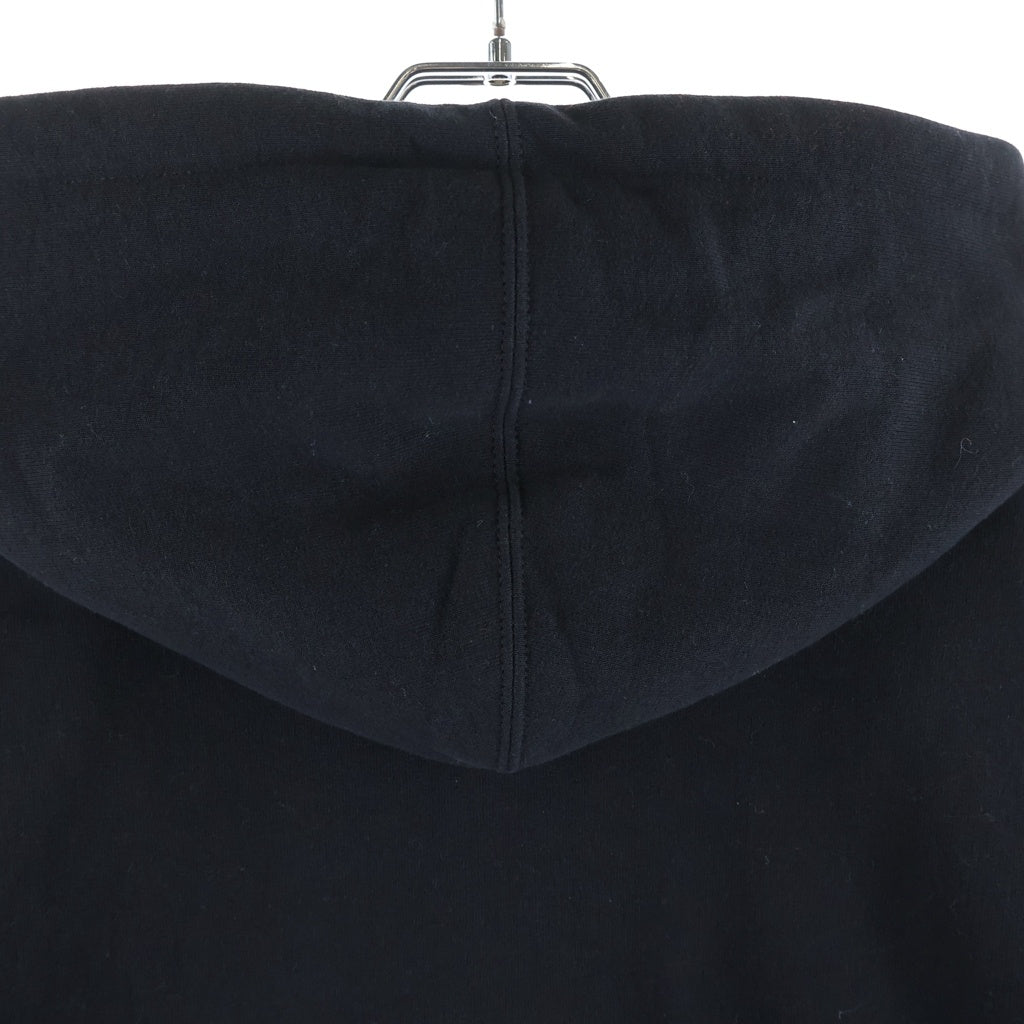 SUPREME(シュプリーム) 23AW Collegiate Patchwork Leather Hooded Sweatshirt カリージェトパッチワークレザー フーデッドスウェットシャツ パーカー ブラック