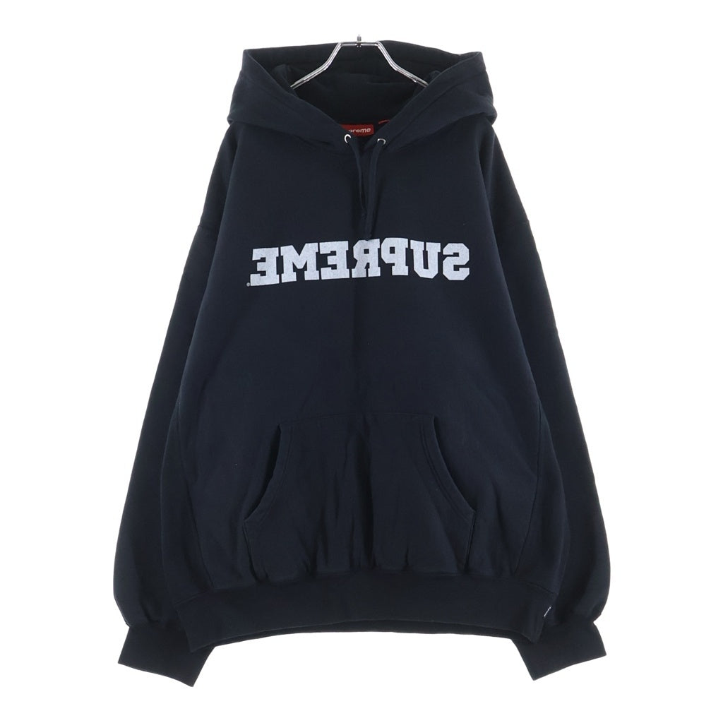 SUPREME(シュプリーム) 25SS Reverse Hooded Sweatshirt リバース ロゴプリント フーデッドスウェットシャツ パーカー ブラック