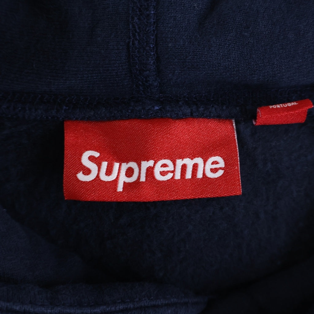 SUPREME(シュプリーム) 25SS Reverse Hooded Sweatshirt リバース ロゴプリント フーデッドスウェットシャツ パーカー ネイビー