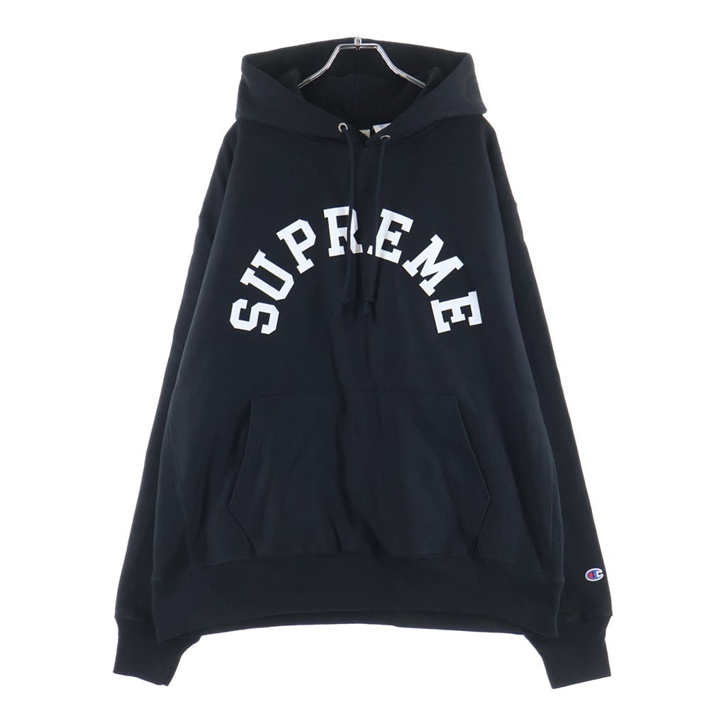 SUPREME(シュプリーム) 25SS ×Champion Hooded Sweatshirt チャンピオン フーデッドスウェットシャツ パーカー ブラック