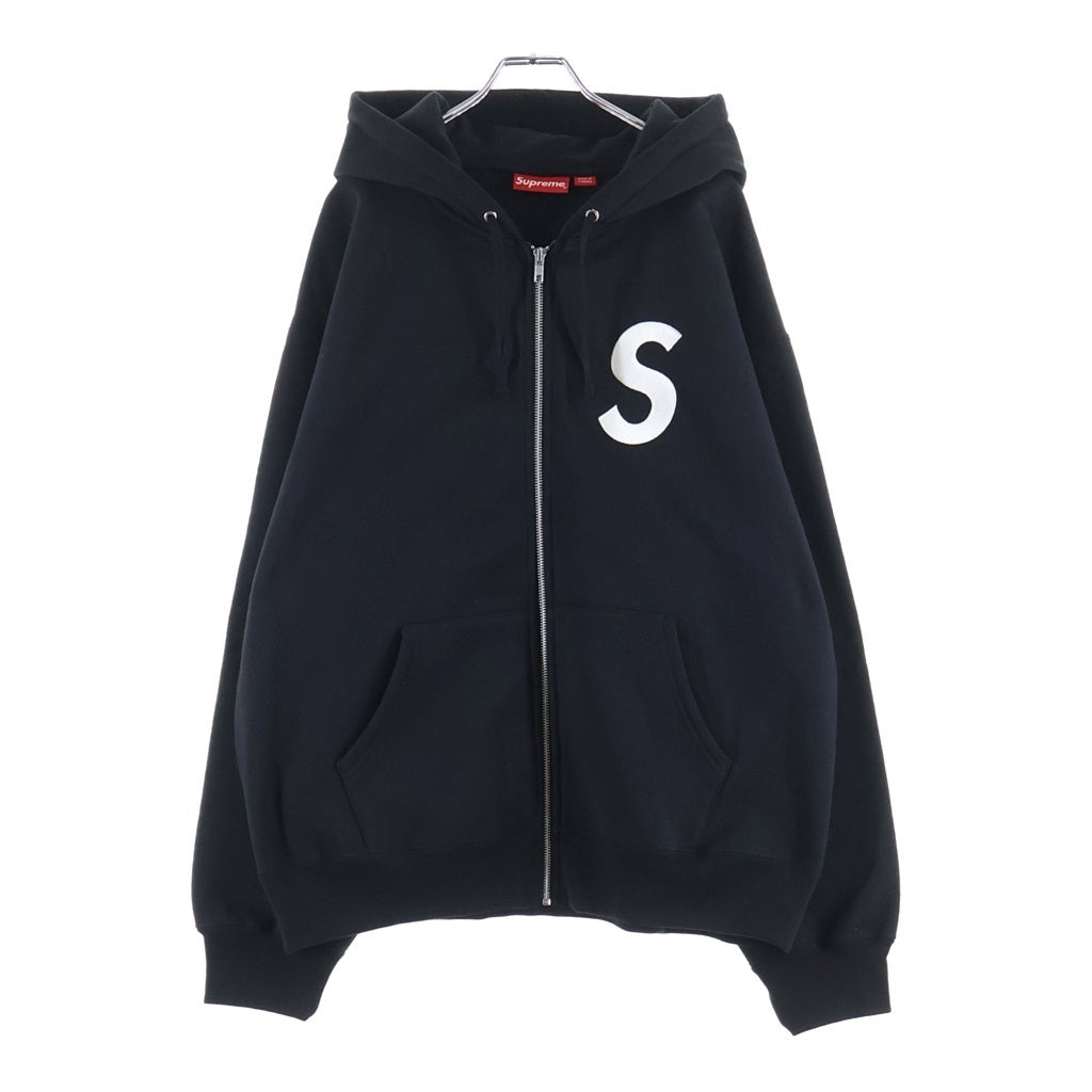 SUPREME(シュプリーム) 23AW S Logo Zip Up Hooded Sweatshirt Sロゴ ジップアップ フーデッドスウェットシャツ パーカー ブラック