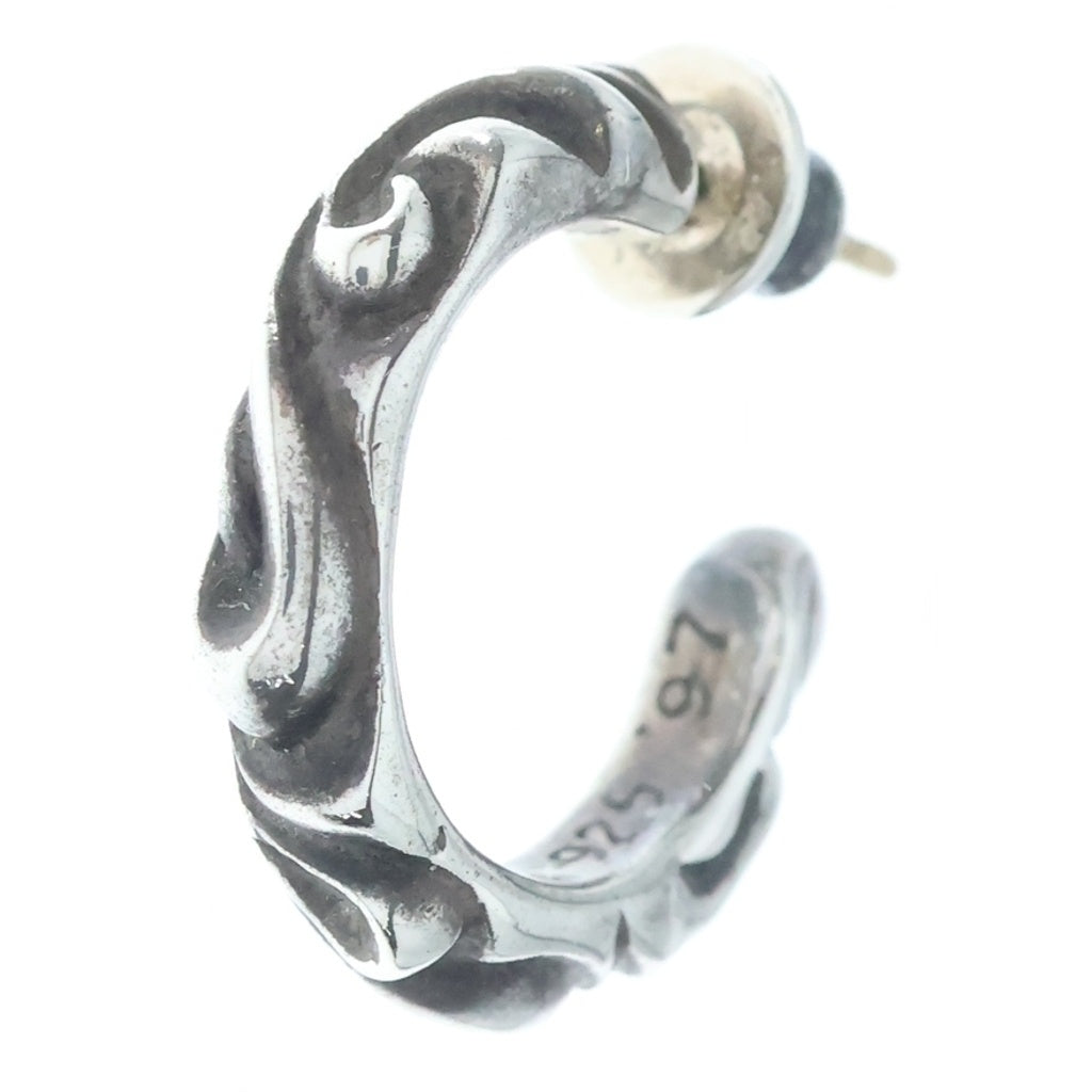 CHROME HEARTS(クロムハーツ) HOOP SCROOL スクロール フープピアス シルバー BCA102
