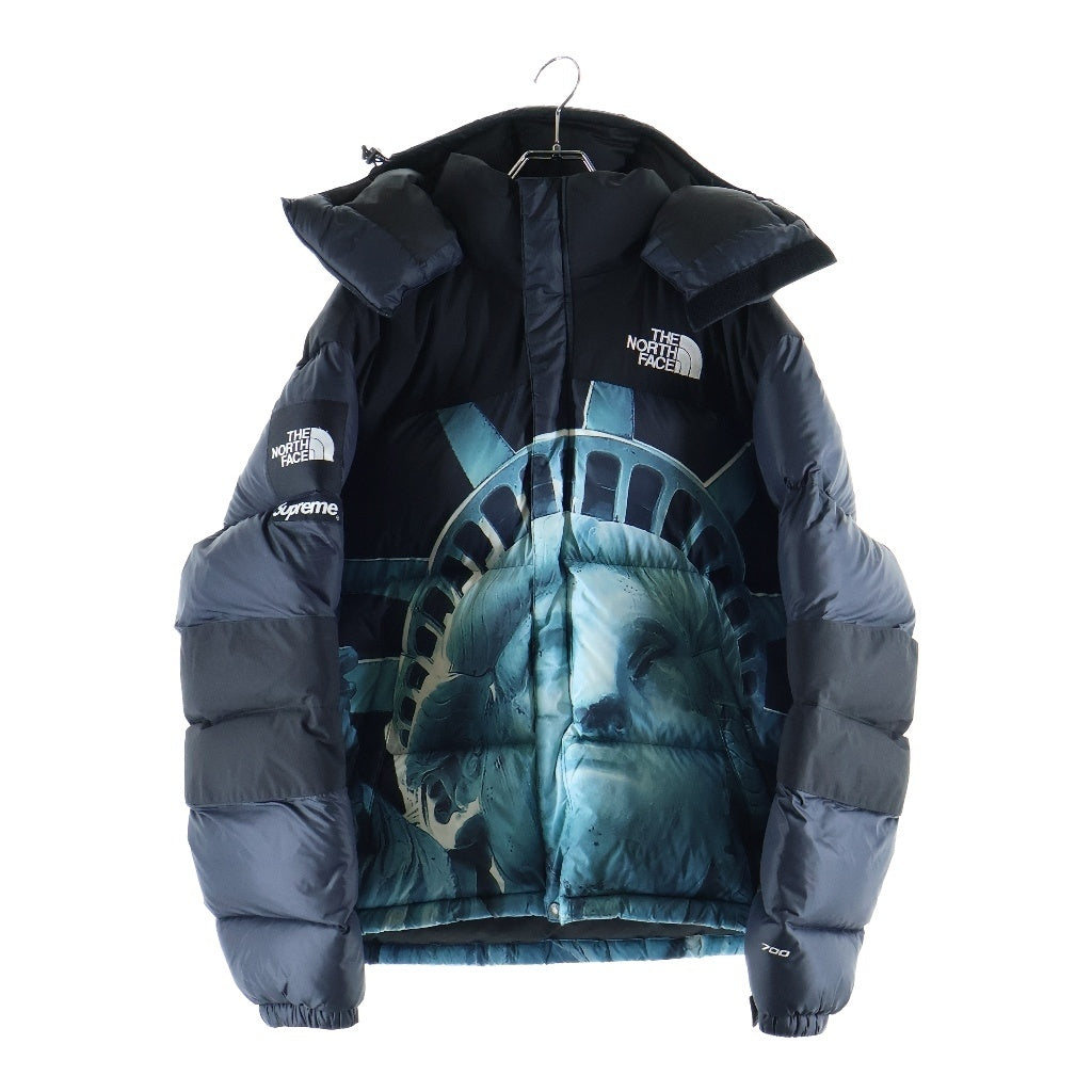 SUPREME(シュプリーム) 19AW ×THE NORTH FACE Statue of Liberty Baltoro Jacket スタチューオブリバティ 自由の女神 バルトロ ダウンジャケット ブラック/ブルー ND91901I