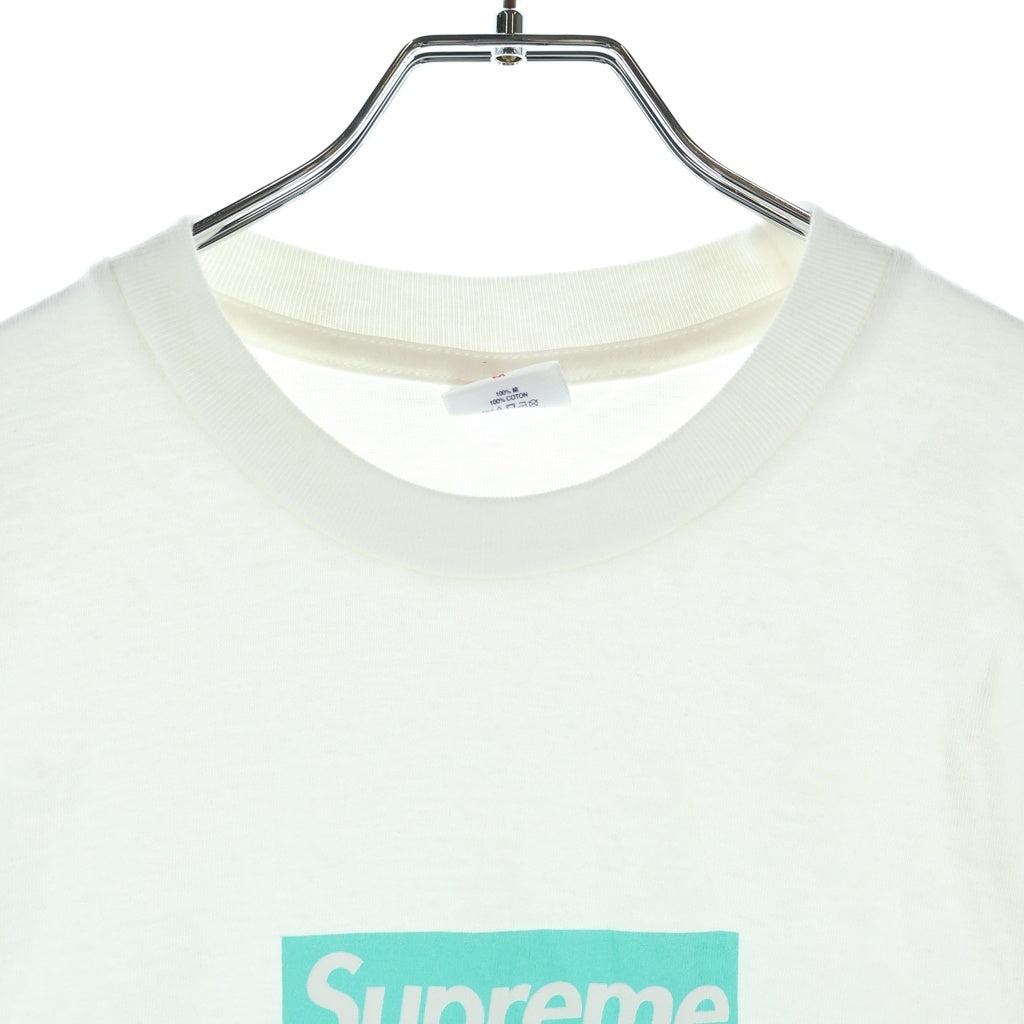 SUPREME(シュプリーム) 21AW ×TIFFANY & Co. Box Logo Tee ティファニー ボックスロゴ クルーネック半袖Tシャツ カットソー ホワイト