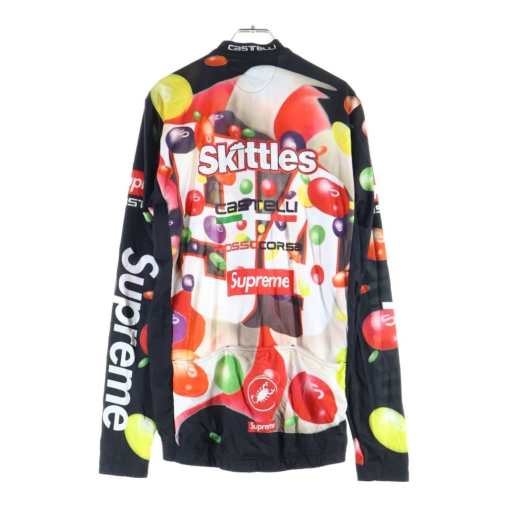 SUPREME(シュプリーム) 21AW ×Skittles ×Castelli スキットルズ カステリ グラフィックプリント サイクルジャージ ブラック