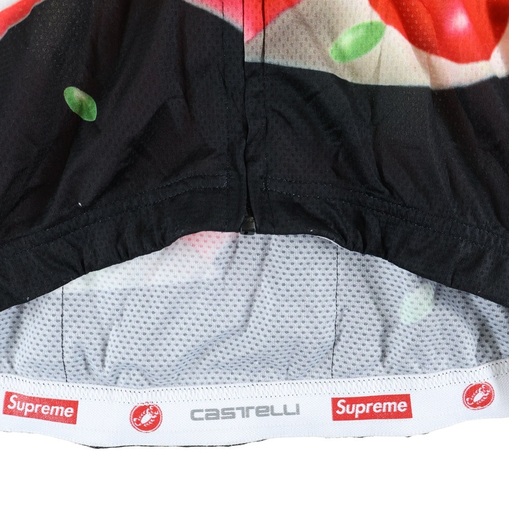 SUPREME(シュプリーム) 21AW ×Skittles ×Castelli スキットルズ カステリ グラフィックプリント サイクルジャージ ブラック