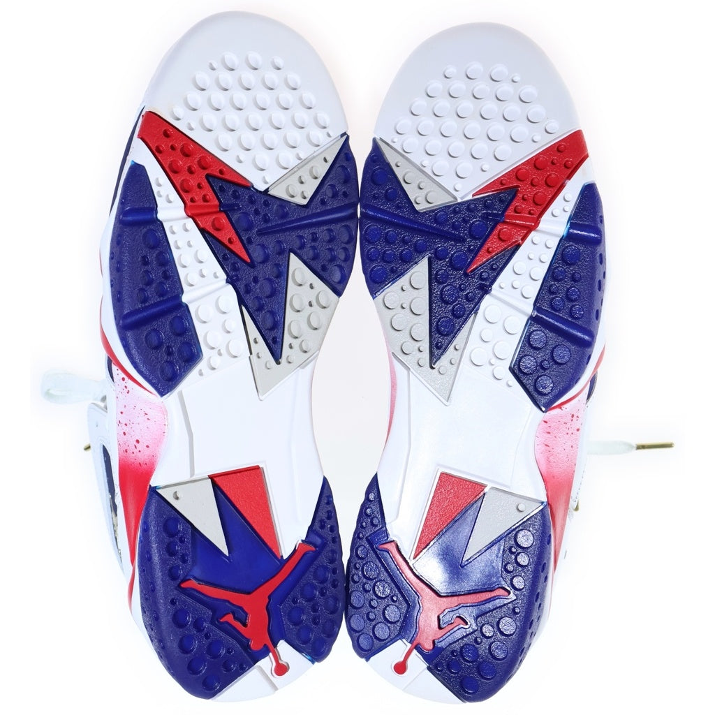 NIKE(ナイキ) 【観賞用 2006年製】 AIR JORDAN 7 RETRO TINKER ALTERNATE エアジョーダン レトロ ティンカー ハイカットスニーカー ホワイト/ブルー US9/27cm 304775-123