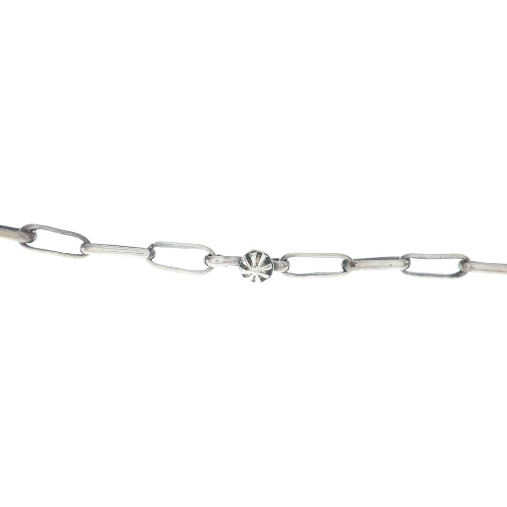 INDIAN JEWELRY(インディアンジュエリー) NAVAJO ナバホ族 アポロコンチョ チェーンネックレス シルバー