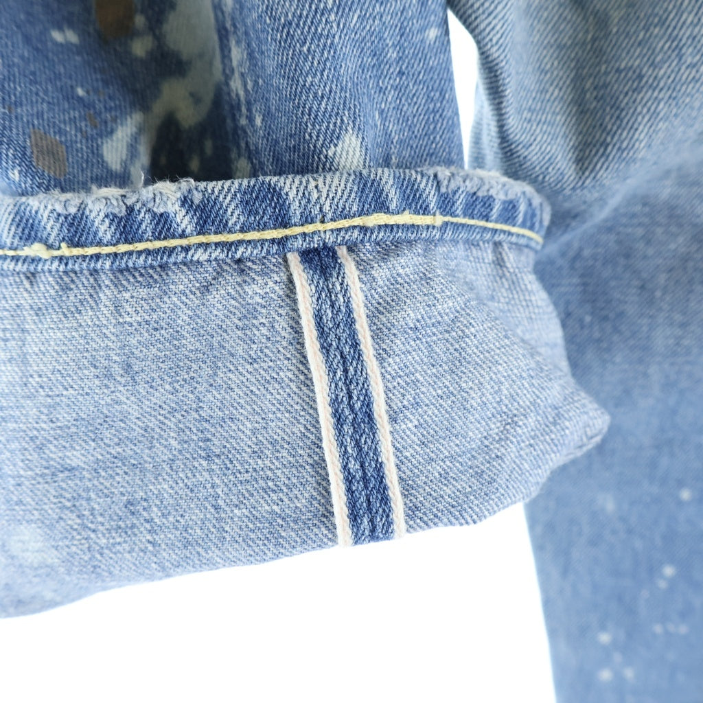 Levi's(リーバイス) ×FRAGMENT DESIGN 501XX フラグメントデザイン 藤原ヒロシ 501本限定 ペイント加工 ヴィンテージ デニムパンツ インディゴ 55501-0068