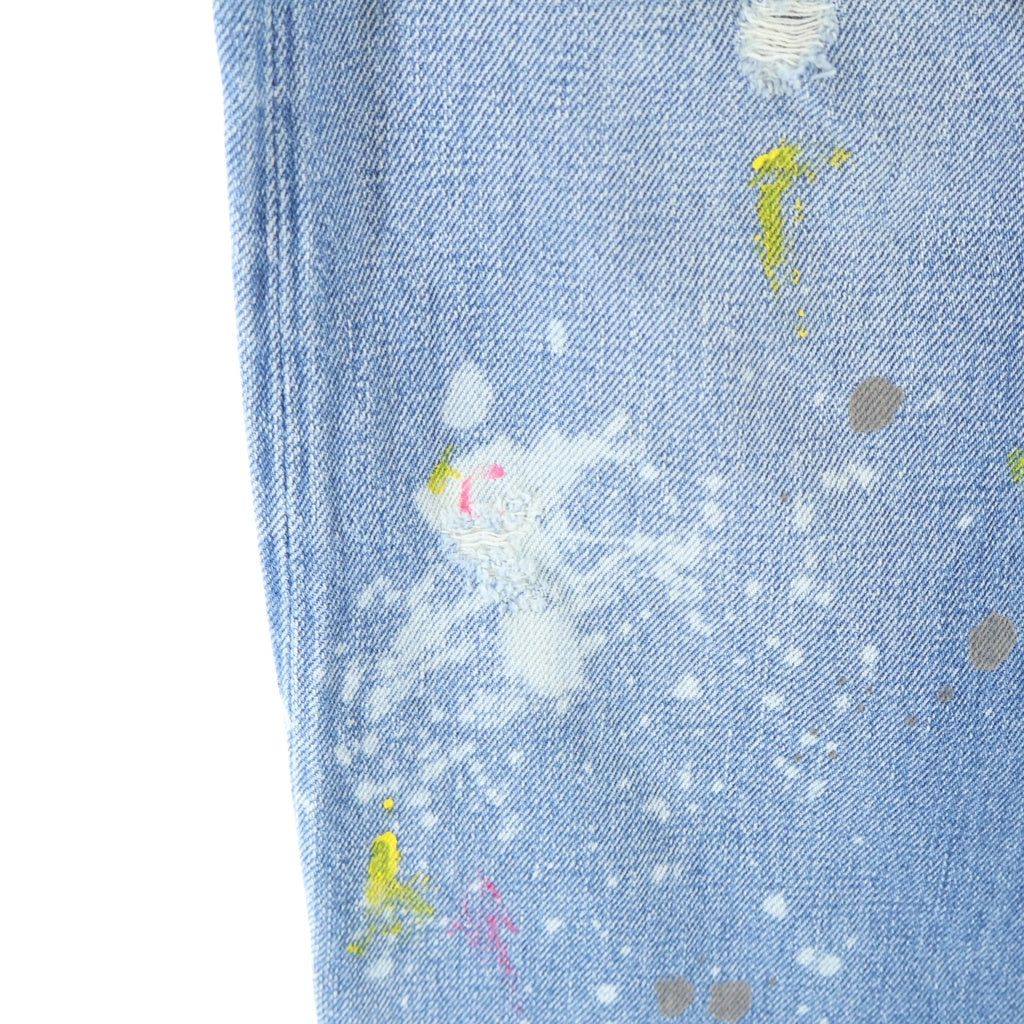 Levi's(リーバイス) ×FRAGMENT DESIGN 501XX フラグメントデザイン 藤原ヒロシ 501本限定 ペイント加工 ヴィンテージ デニムパンツ インディゴ 55501-0068