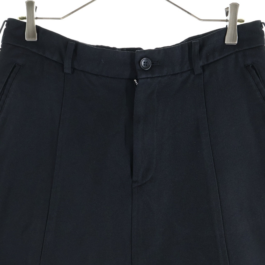 BLACK COMME des GARCONS(ブラックコムデギャルソン) 11SS AD2010 ジップフライ ショート サルエルパンツ ブラック 1G-P210