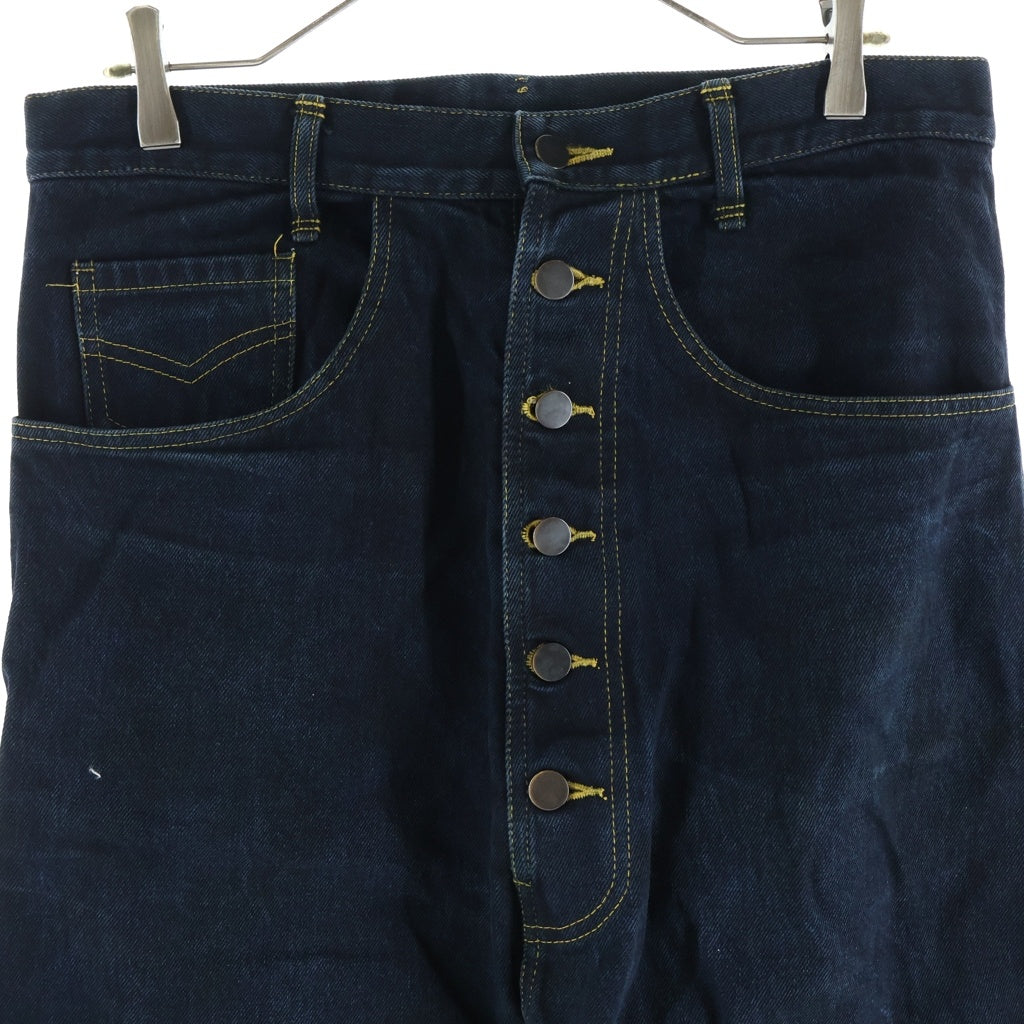 NO BRAND(ノーブランド) NEMETH ネメス ボタンフライ サルエル デニムパンツ インディゴ