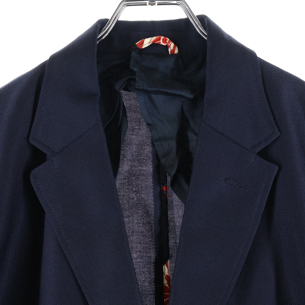 RAF SIMONS(ラフシモンズ) 15SS 2B ウール シングル テーラードジャケット ネイビー 151-504