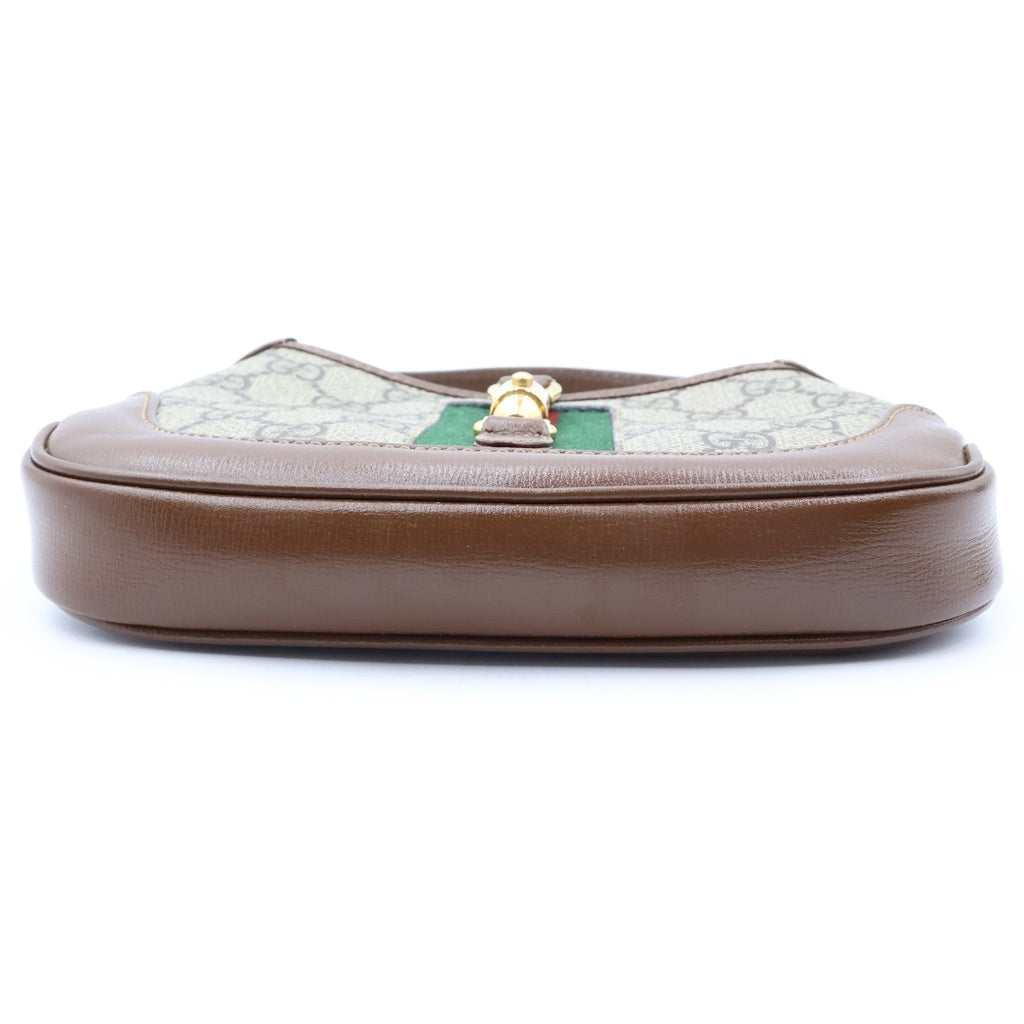GUCCI(グッチ) ジャッキー 1961 GGスプリームキャンバス 2WAY ショルダー ハンドミニバッグ ブラウン 637092 レディース