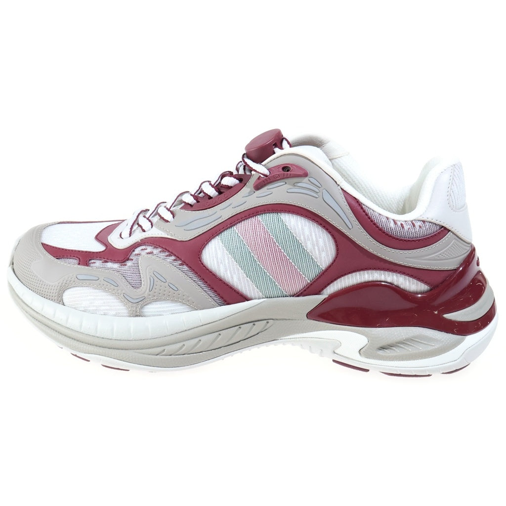 GUCCI(グッチ) GUCCI 2.0 メッシュ ローカットスニーカー バーガンディー/グレー 814040