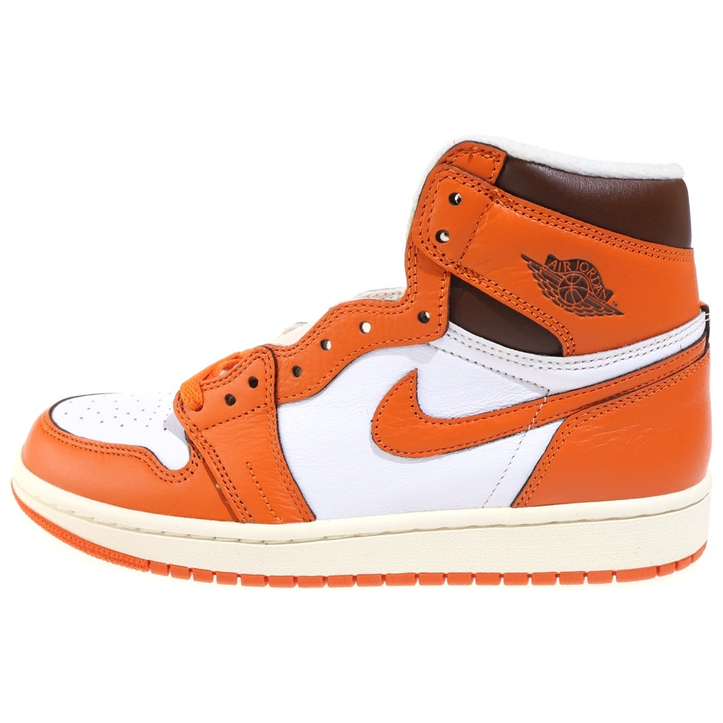 NIKE(ナイキ) WMNS AIR JORDAN 1 HIGH OG STARFISH ウィメンズ エアジョーダン1 スターフィッシュ ハイカットスニーカー レディース ホワイト/オレンジ US8/25cm DO9369-101