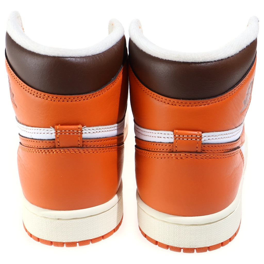 NIKE(ナイキ) WMNS AIR JORDAN 1 HIGH OG STARFISH ウィメンズ エアジョーダン1 スターフィッシュ ハイカットスニーカー レディース ホワイト/オレンジ US8/25cm DO9369-101