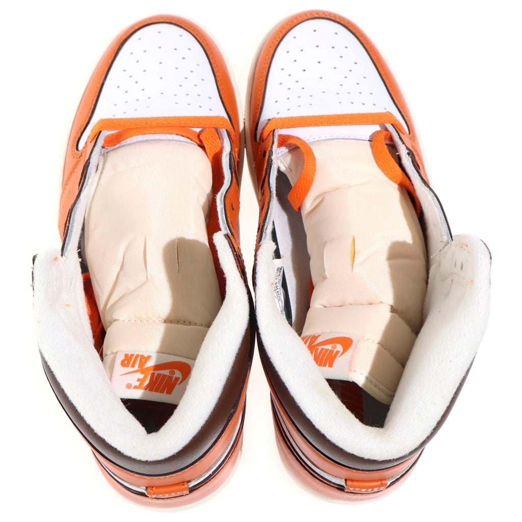 NIKE(ナイキ) WMNS AIR JORDAN 1 HIGH OG STARFISH ウィメンズ エアジョーダン1 スターフィッシュ ハイカットスニーカー レディース ホワイト/オレンジ US8/25cm DO9369-101