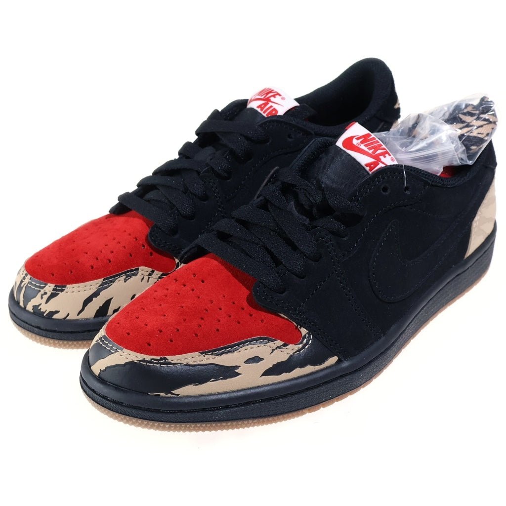 NIKE(ナイキ) ×SOLE FLY AIR JORDAN 1 LOW OG SP ソールフライ エアジョーダン1 ローカットスニーカー レディース ブラック/レッド US6.5/24.5cm DN3400-001