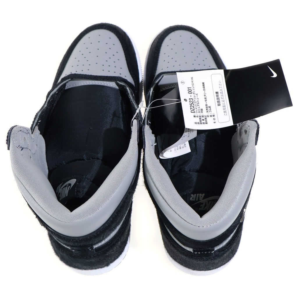 NIKE(ナイキ) WMNS AIR JORDAN1 RETRO HIGH OG ウィメンズ エアジョーダン1 レトロ ハイカットスニーカー グレー/ブラック レディース US8/25cm DZ2523-001