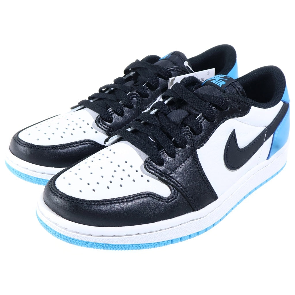 NIKE(ナイキ) AIR JORDAN 1 RETRO LOW OG UNC エアジョーダン1 レトロ ローカットスニーカー ブラック/ホワイト/ブルー レディース US6.5/24.5cm CZ0790-104