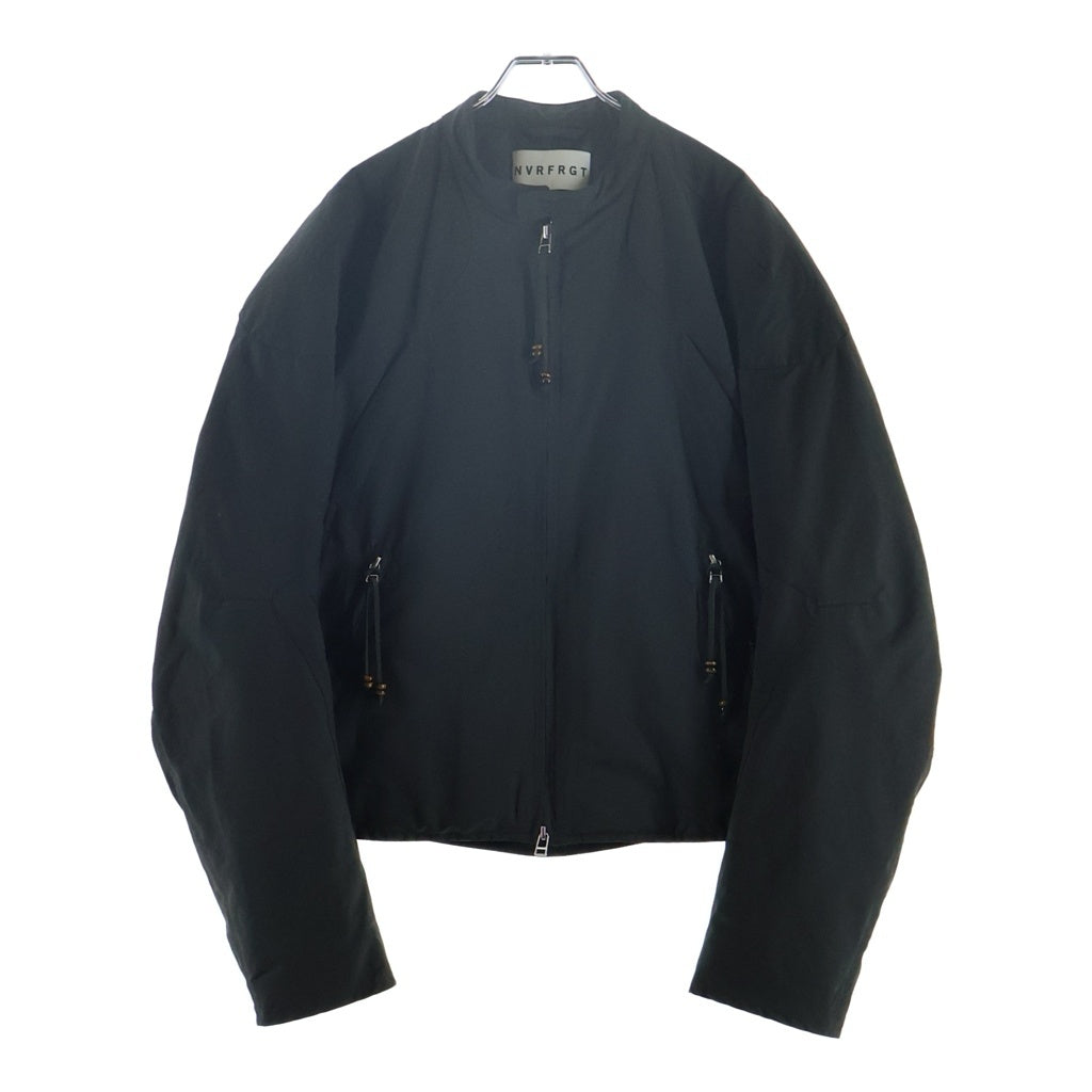 NVRFRGT(ネバーフォーゲット) 25AW PADDED MOTORCYCLE JACKET パデッド モーターサイクルジャケット ブラック NF252J05
