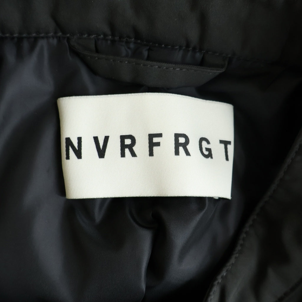 NVRFRGT(ネバーフォーゲット) 25AW PADDED MOTORCYCLE JACKET パデッド モーターサイクルジャケット ブラック NF252J05