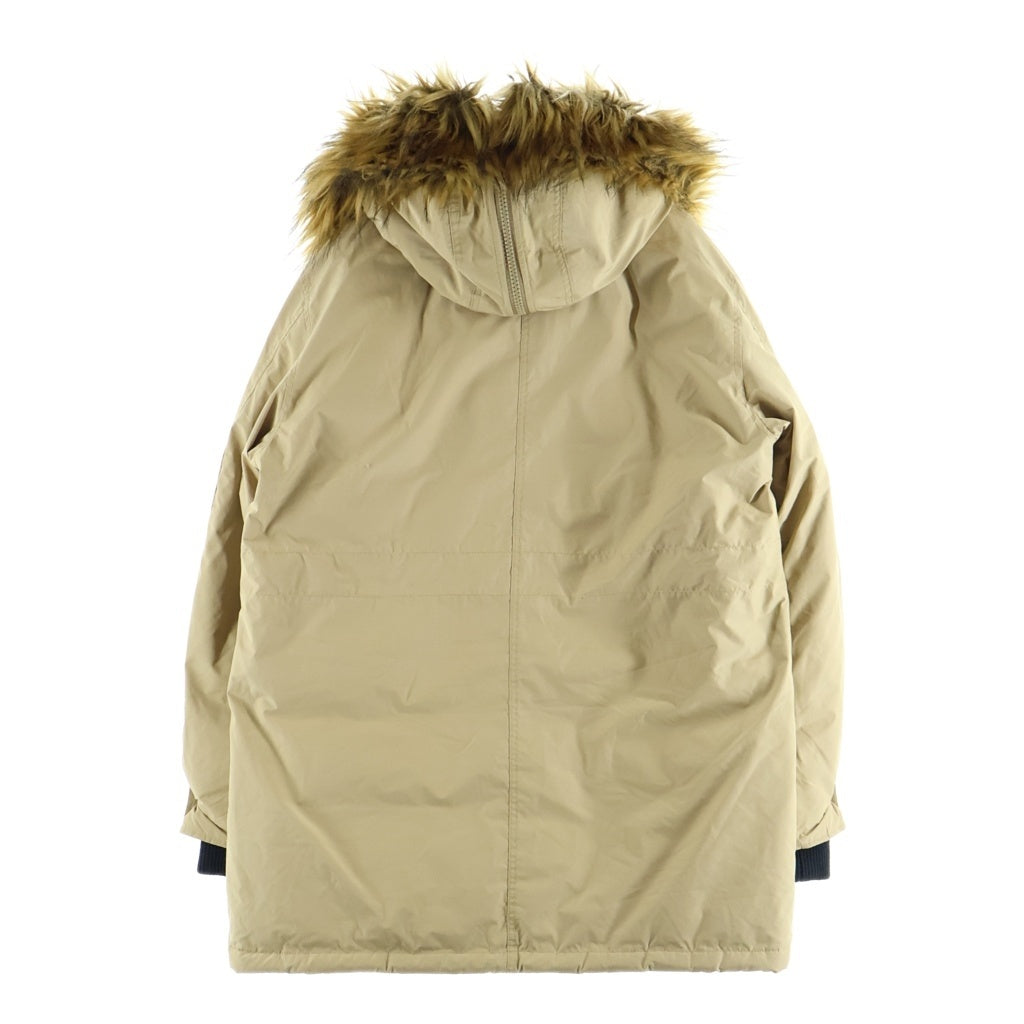 DIESEL(ディーゼル) W-JORGY ファーフーデッド パファーロングモッズコート ベージュ A10610