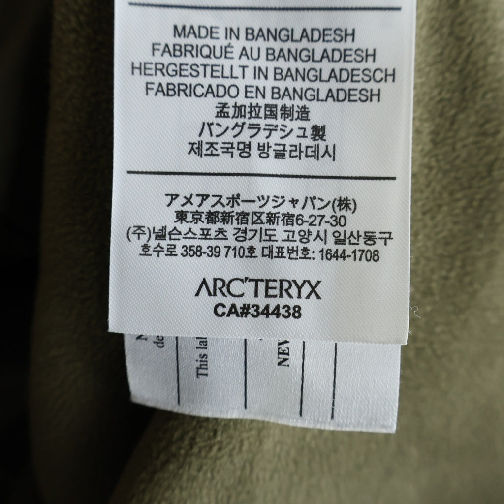 ARC'TERYX(アークテリクス) ATOM HOODY LT GEN2 LEAF規格 アトムフーディー ジップアップ マウンテンパーカー ジャケット カーキ 21499-123521-01/20