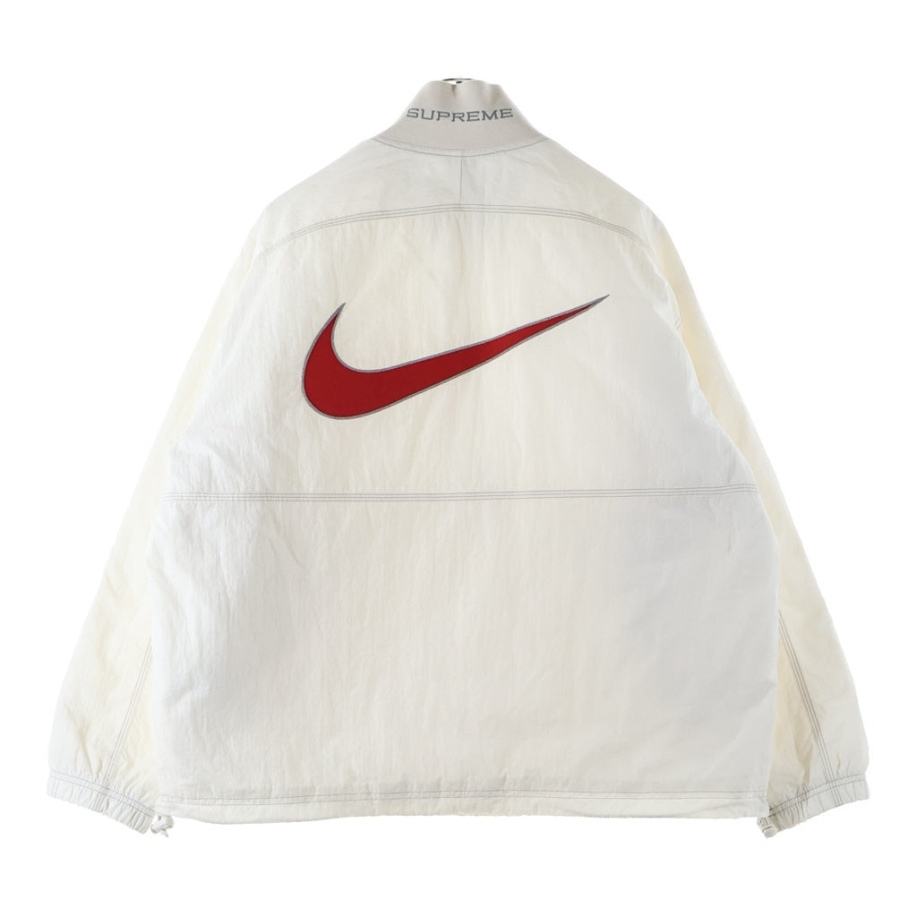 NIKE(ナイキ) 24SS ×SUPREME RIPSTOP PULLOVER シュプリーム リップストップ プルオーバー ハーフジップナイロンジャケット ホワイト FQ0340-030