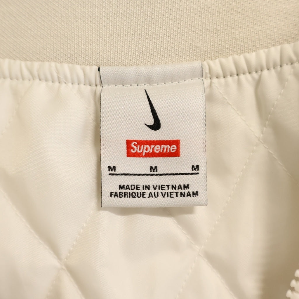 NIKE(ナイキ) 24SS ×SUPREME RIPSTOP PULLOVER シュプリーム リップストップ プルオーバー ハーフジップナイロンジャケット ホワイト FQ0340-030