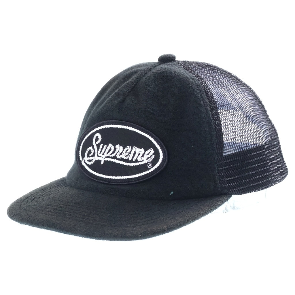 SUPREME(シュプリーム) 24SS Terry Mesh Back 5-Panel テリー メッシュバック 5パネルキャップ 帽子 ブラック
