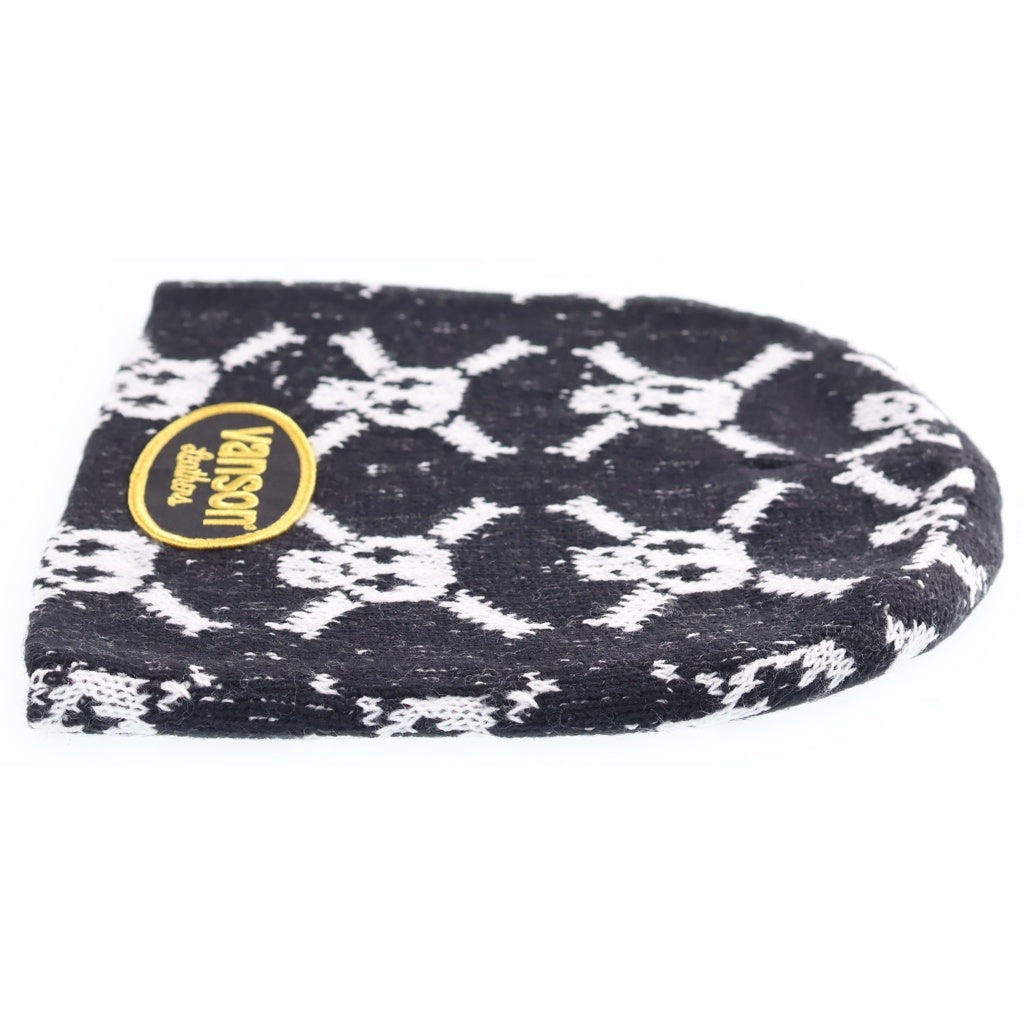 SUPREME(シュプリーム) 26AW ×Vanson Leathers Skull Beanie バンソンレザー スカル 総柄 ビーニー ニット帽 ブラック