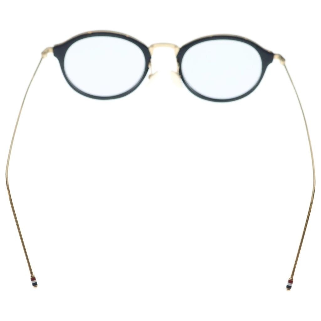 THOM BROWNE(トムブラウン) メタルフレーム カラーレンズ サングラス メガネ ブラック/ゴールド TBX908-46